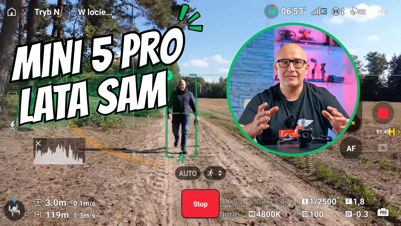 Tryby śledzenia w Mini 5 Pro - Ten Dron Lata Sam.