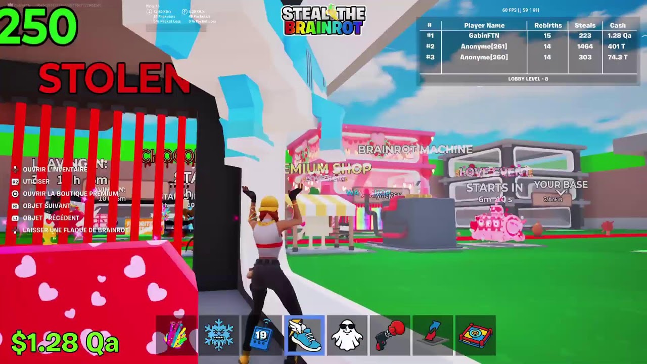 🔴Live Fortnite steel the brainrot venez traid  !