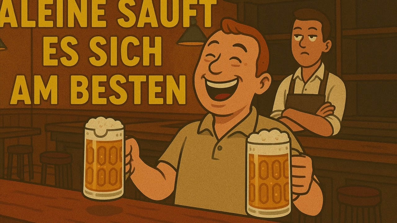 Alleine sauft es sich am besten | Sauflied, Party