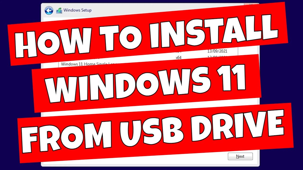 How To CLEAN Install Windows 11 Home / Pro From USB Media Creation Tool