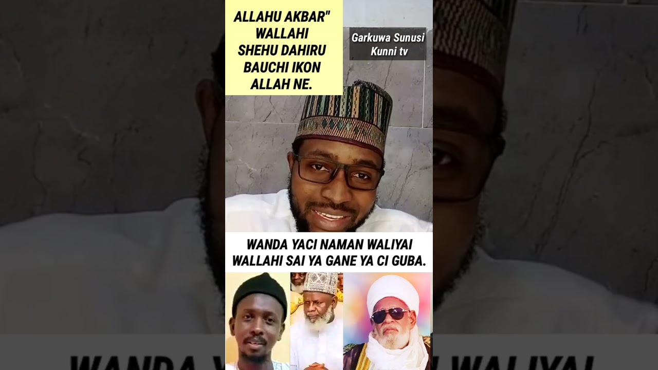 Alhakin Shek Dahiru usman Bauchi.