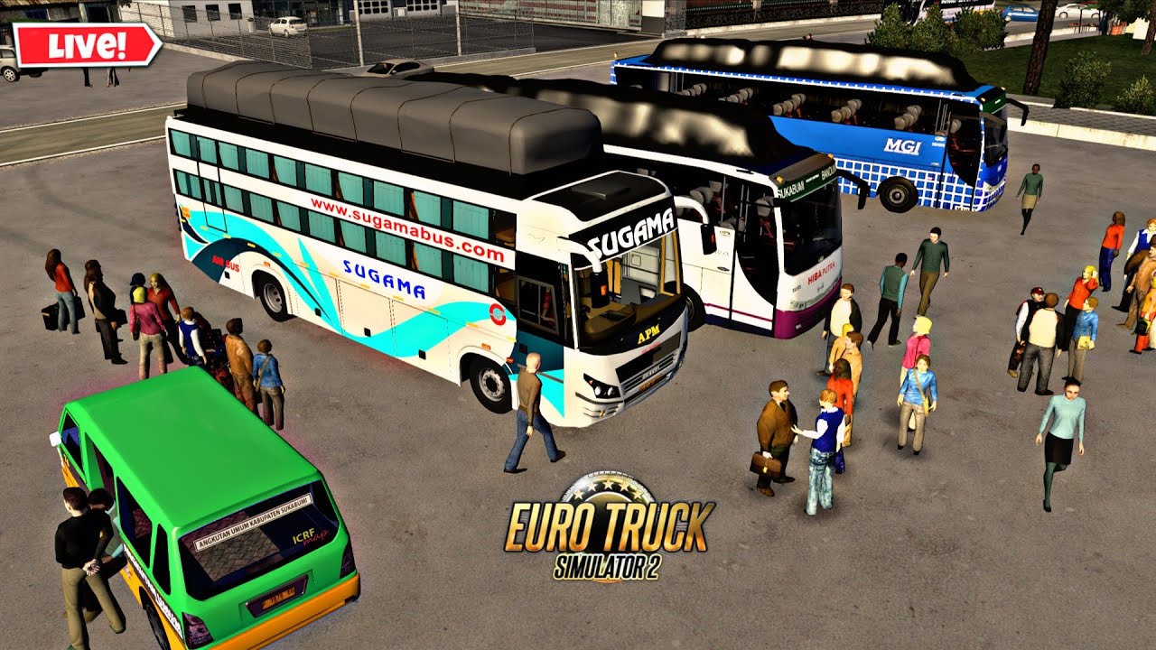 LUGGAGE NON AC SUGAMA TRAVELS ETS2 LIVE Steering Wheel Gameplay 🎮 Indian Bus Mod