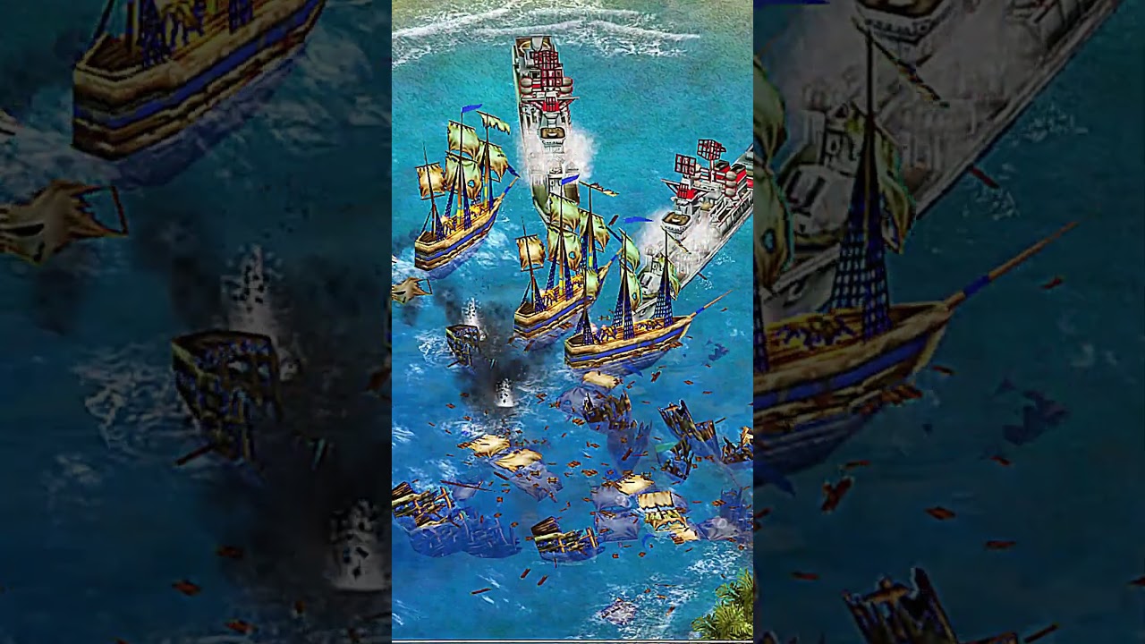 Rise Of Nations Extended Edition Unit Arena №3 20 Heavy Fireships VS 4 Advanced Battleships
