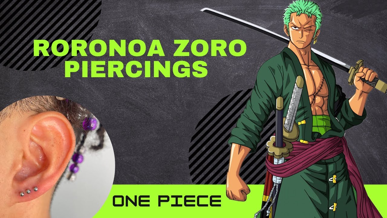 One Piece Piercing de Zoro #onepiece #zoro #piercing #lobe #lobepiercing #aprender #bodyart
