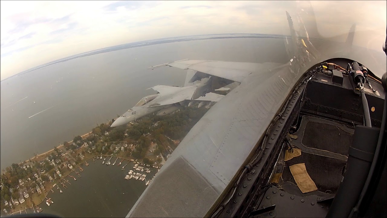 2019 Navy vs. USF football flyover from the cockpit of F/A-18E Super Hornet