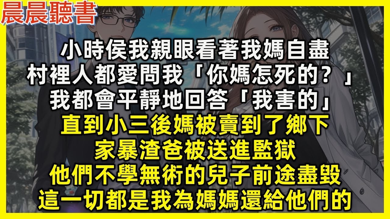 小時侯我親眼看著我媽自盡，村裡人都愛問我「你媽怎死的？」我都會平靜地回答「我害的」直到小三後媽被賣到了鄉下，家暴渣爸被送進監獄，他們不學無術的兒子前途盡毀，這一切都是我為媽媽還給他們的