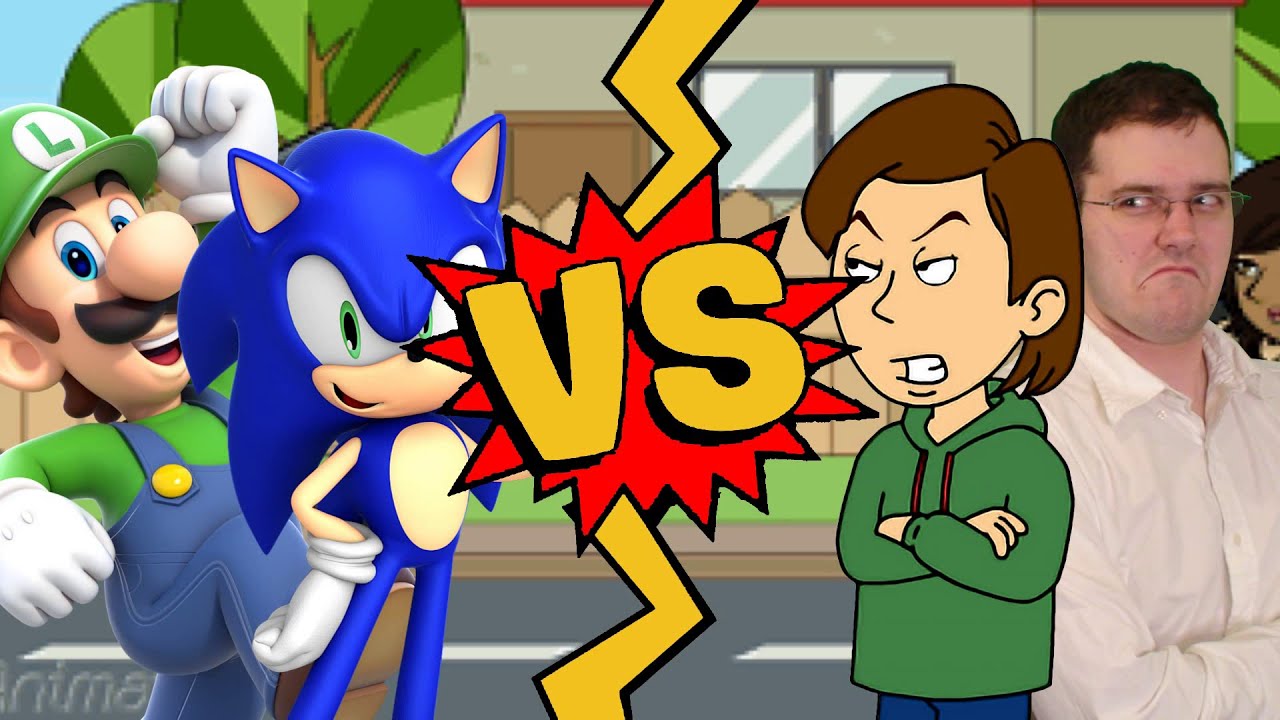 M.U.G.E.N. Battles | Luigi/Sonic vs Angry Video Game Nerd/Boris Anderson