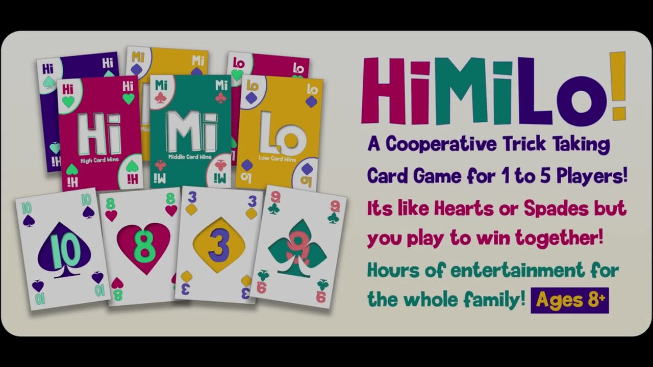 Hi MiLo! Co-Op Trick Taking Game HOW TO and GAMEPLAY