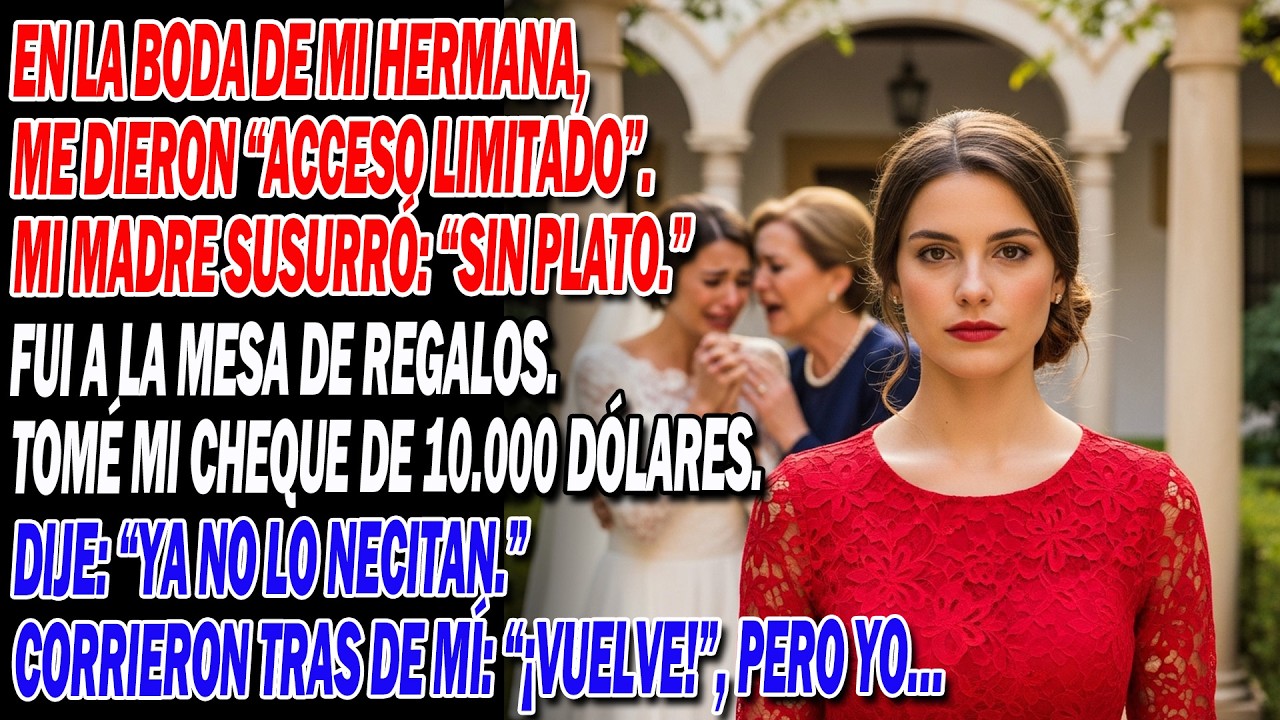 Mis padres me rebajaron a “invitada limitada” en la boda — y pagaron el precio…😈🖤