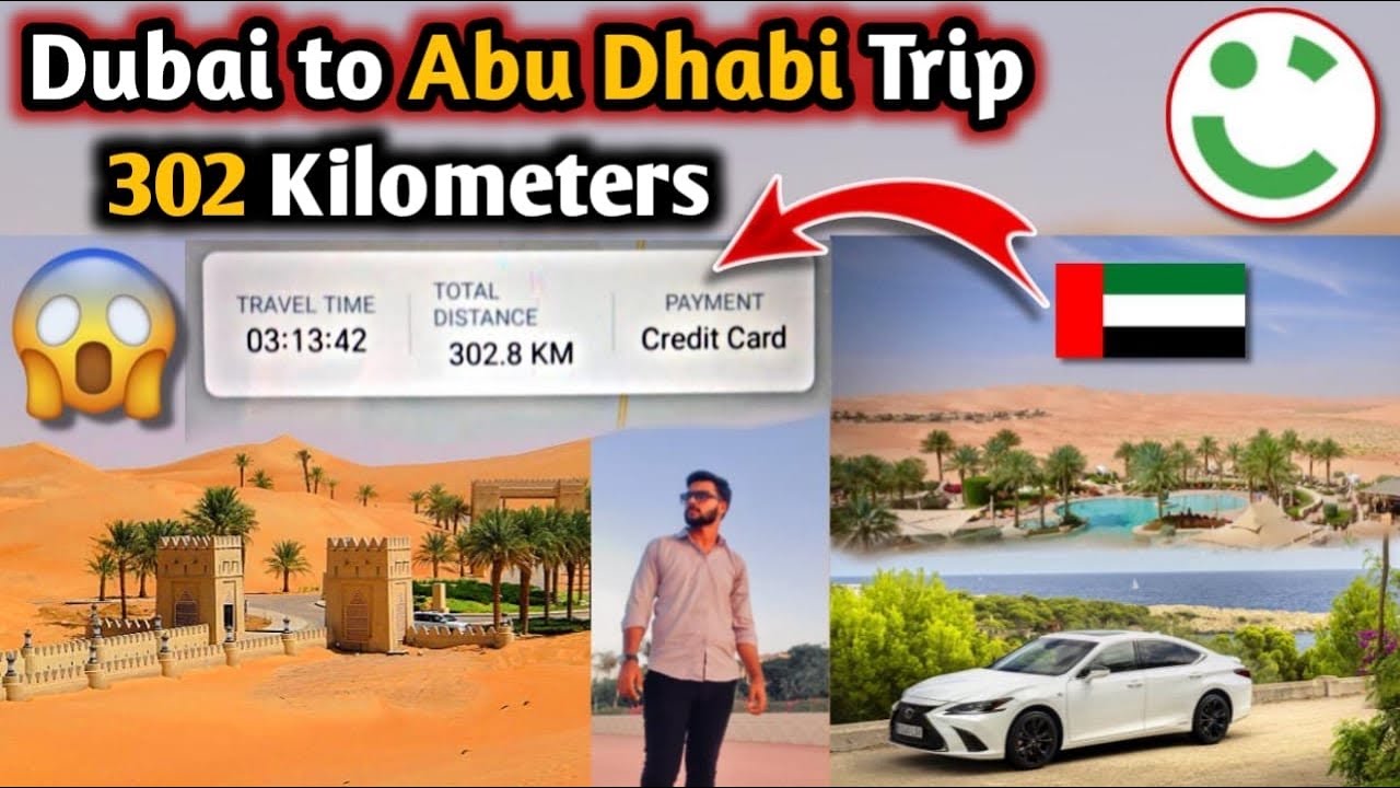 OMG 😳 302 Kilometers Careem Ride | Dubai to Abu dhabi trip | Maza agyaa 🥳 | Tayyab ur Rehman