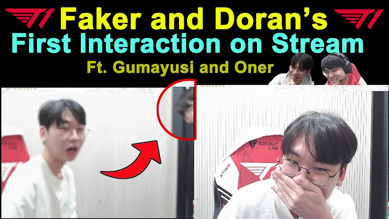 Faker Ganks Fanboy Doran's Room, Leaving Doran Flustered On Stream😳