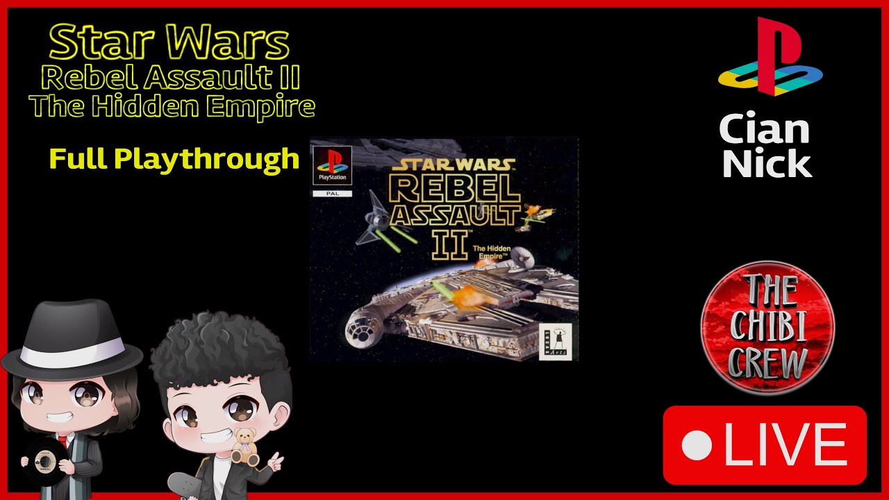 Star Wars Rebel Assault II - The Hidden Empire (PS1): Full Playthrough