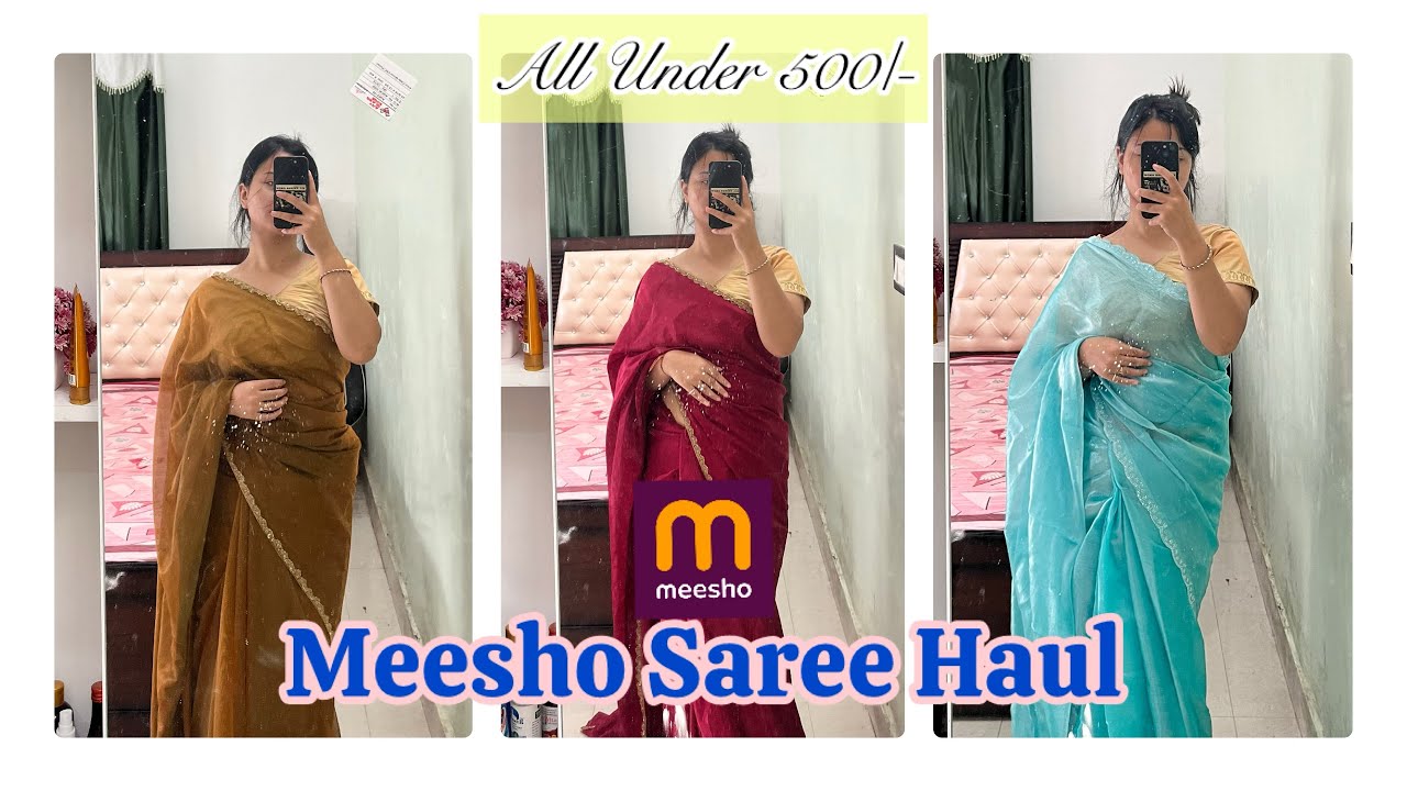 Meesho Saree haul| Freshers lookbook| Durga Puja Haul|| Janmastami sale| New haul| Puja Offer|