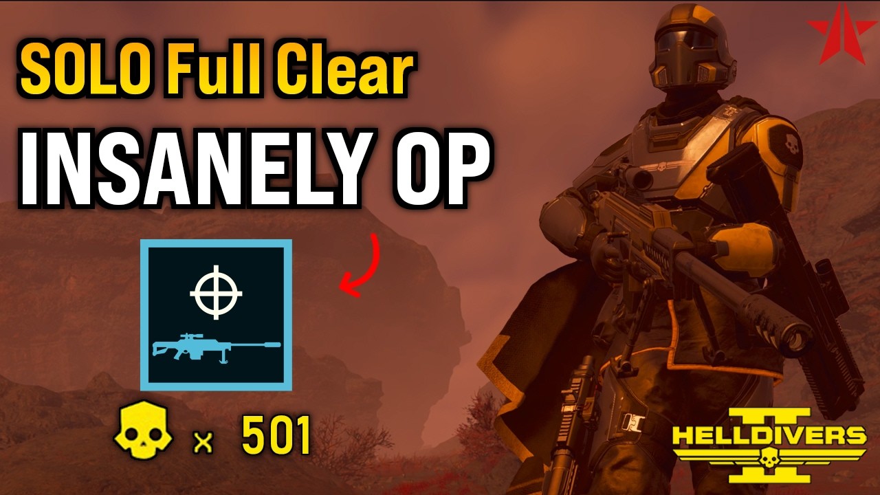 Helldivers 2 - AMR is INSANELY OP, Super Helldive (SOLO full clear)