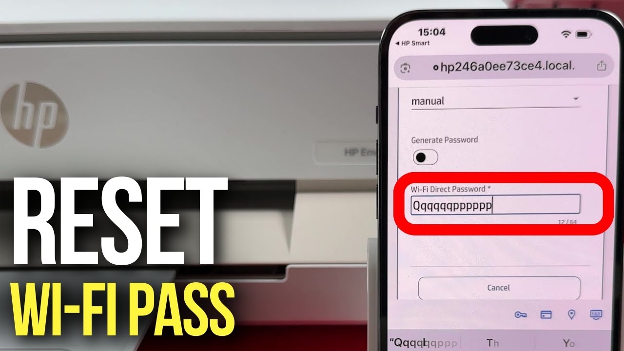 How to Set a New Wi-Fi Direct Password on Your HP Printer - Simple Tutorial