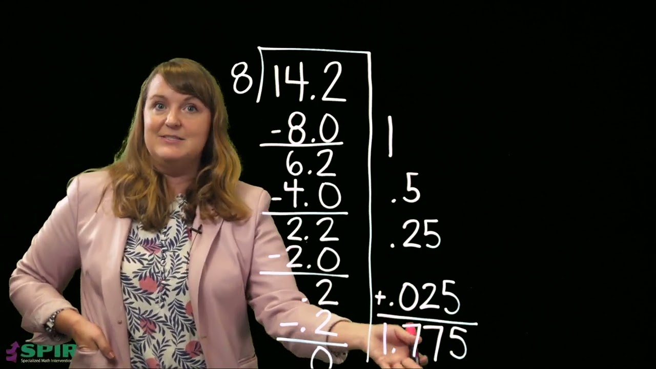 SPIRAL Division of Decimals to Tenths: Partial Quotients Algorithm