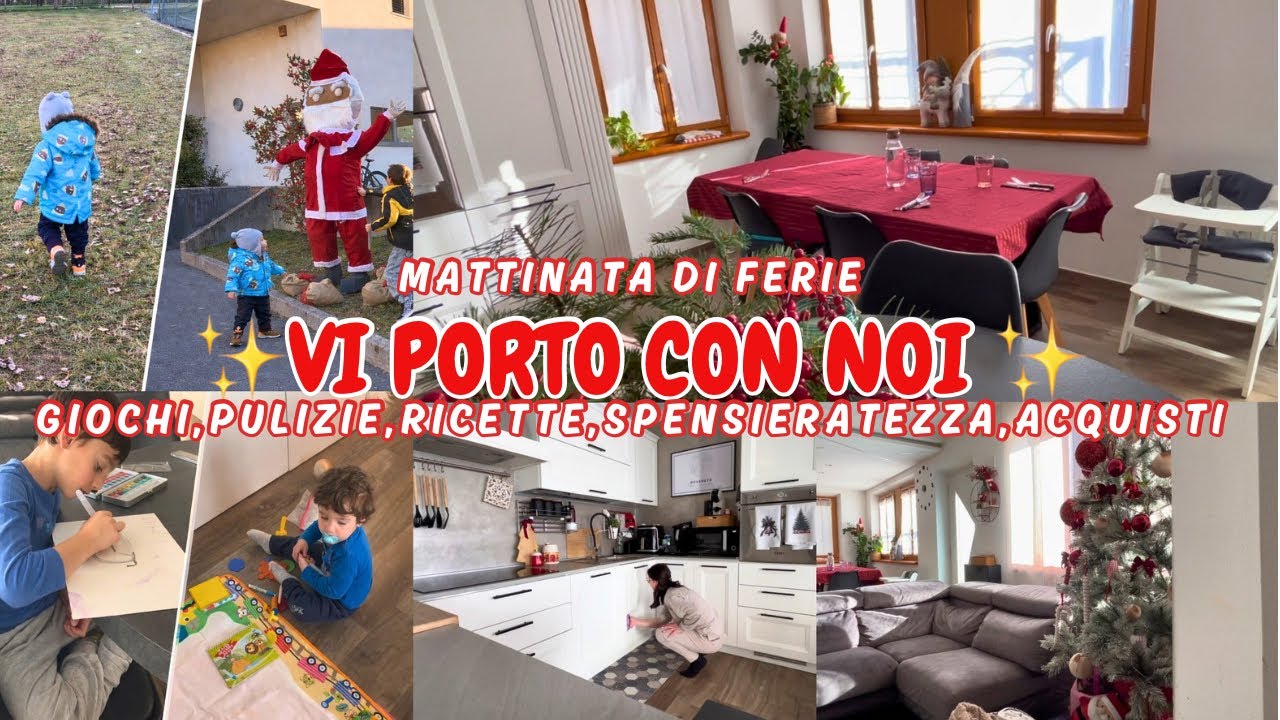 CON NOI IN UNA MATTINATA DI FERIE 👨🏻‍👩🏻‍🧒🏻‍👦🏻Pulizie, ricette, giochi  e spensieratezza, Acquisti 🩷