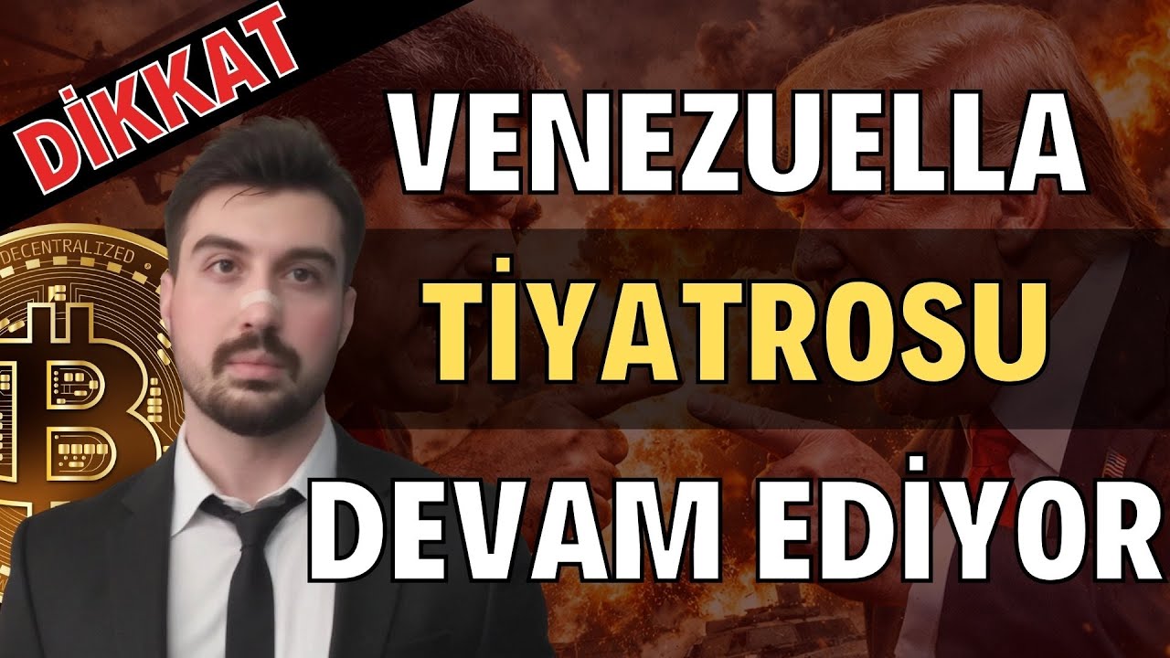 Venezuella Tiyatrosu Devam Ediyor Kriptolar Tepkiyi Doğru Y... (Bitcoin Altcoin Genel Borsa Analizi)