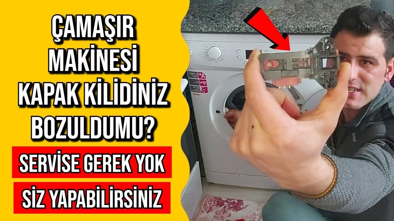 Çamaşır Makinesi Kapak Kilidi Arızası Nasıl Tamir Edilir - Kendin Yap - [BOCH - ARÇELİK - ALTUS]