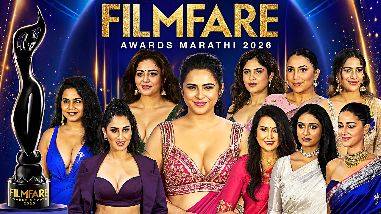 Bollywood Divas Became Marathi Looks 🔥 At Filmfare Marathi Awards 2026 Red Carpet!