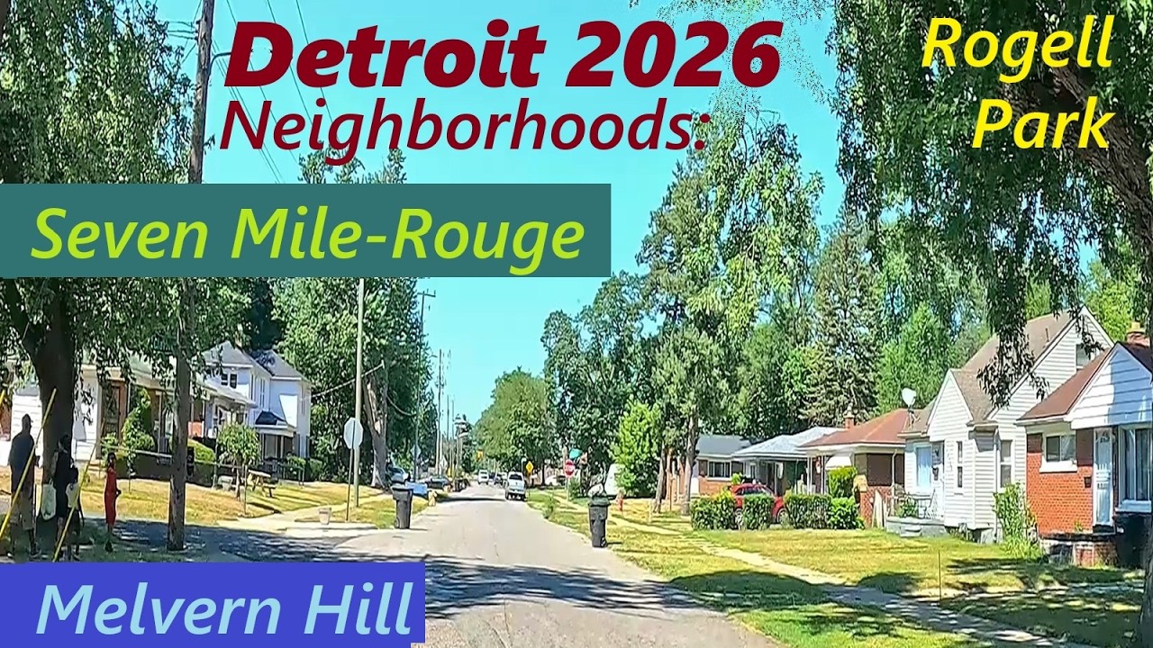 Detroit's Seven Mile & Telegraph Area. Rogell Nature Park Open. 7 Mile/Rouge. Mulvern Hill. Aug 2026