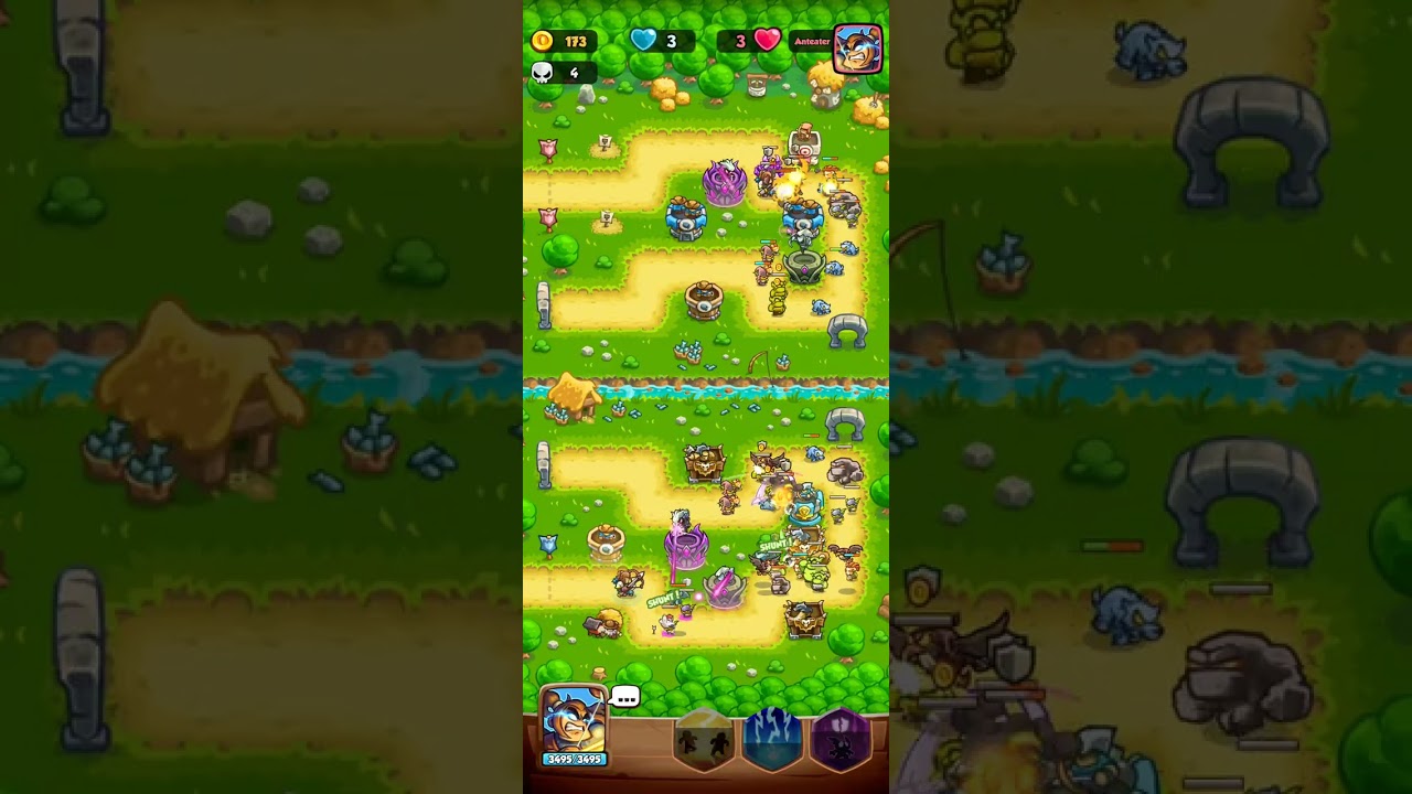 KRB 🏹 Only 1 Tower Type (Archer Edition) Tournament vs Anteater (Winners bracket) - Round 2 - Game 1