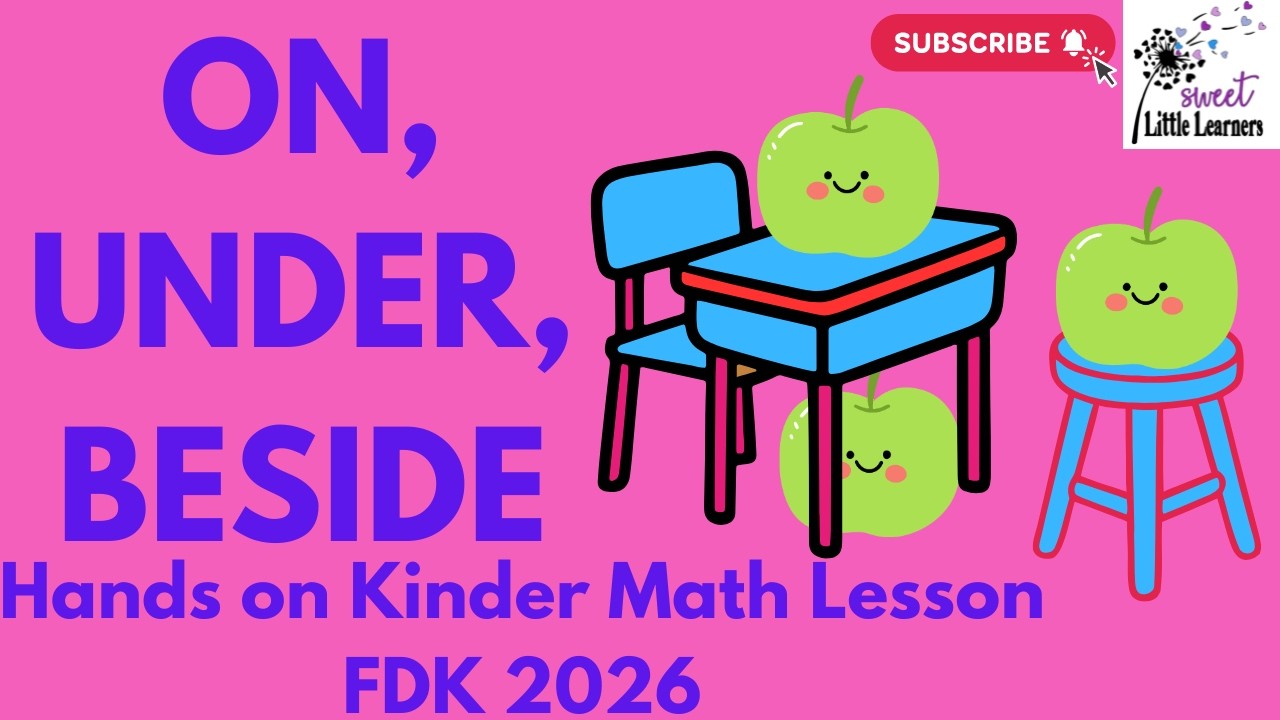 Kindergarten Math Lesson: Positional Words Activities | On, Under, Beside | Ontario FDK 2026
