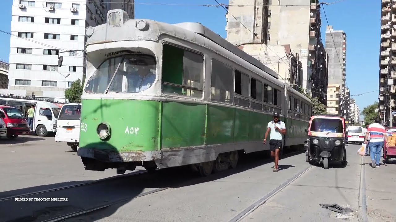 Some of the Most Insane Tram Footage: Trams in Alexandria, Egypt 2022 ترام الإسكندرية