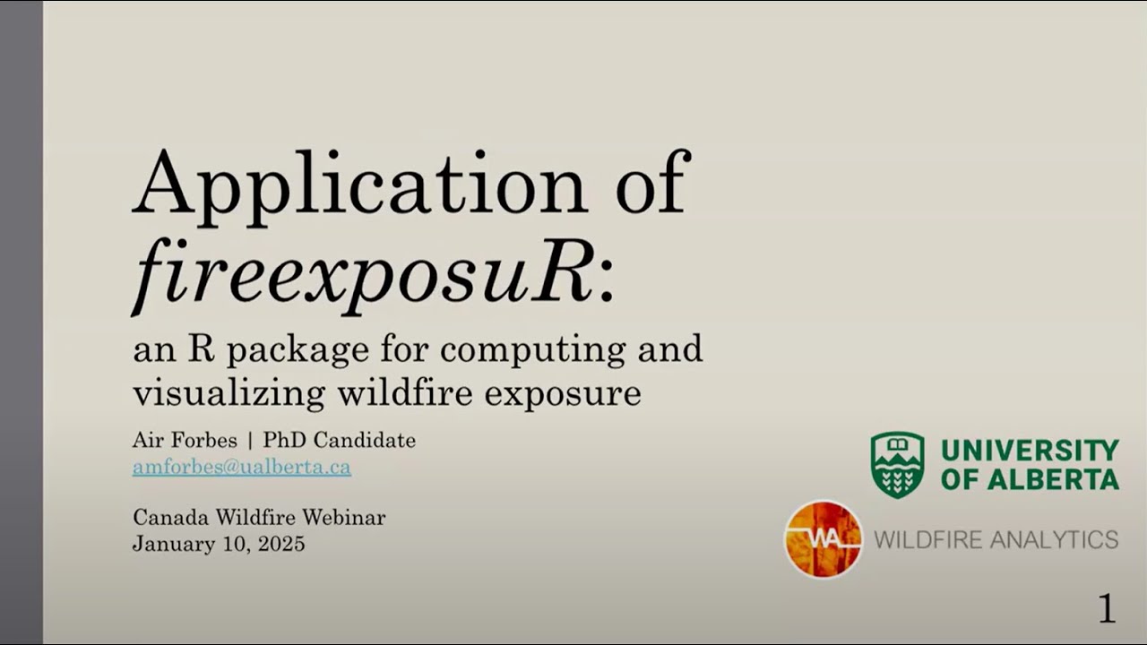 Application of fireexposuR: an R package for computing and visualizing wildfire exposure