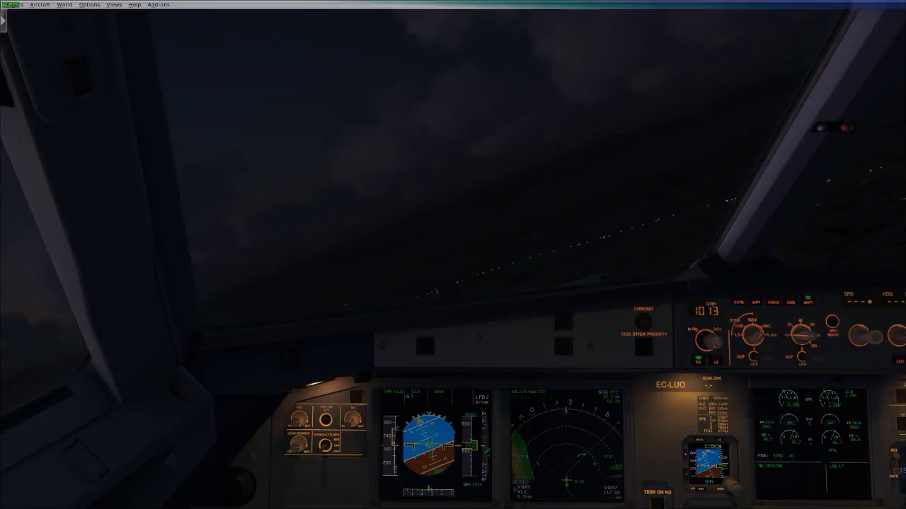 FSX 2018 - Short flight to Barcelona from COLD&DARK