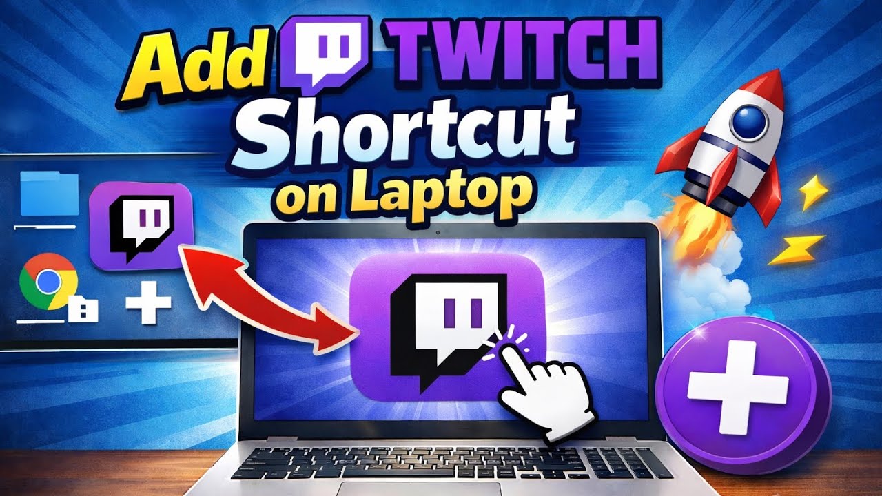 How To Create & Add Twitch Shortcut on Desktop
