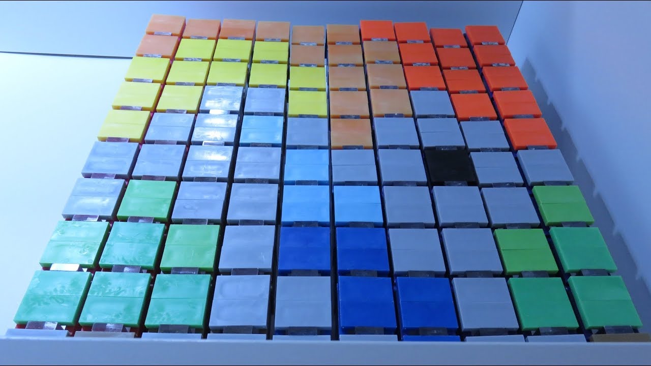 Pixel Art with ONLY Dominoes! FallWall 2.0 Domino Trick Tutorial + New Intro