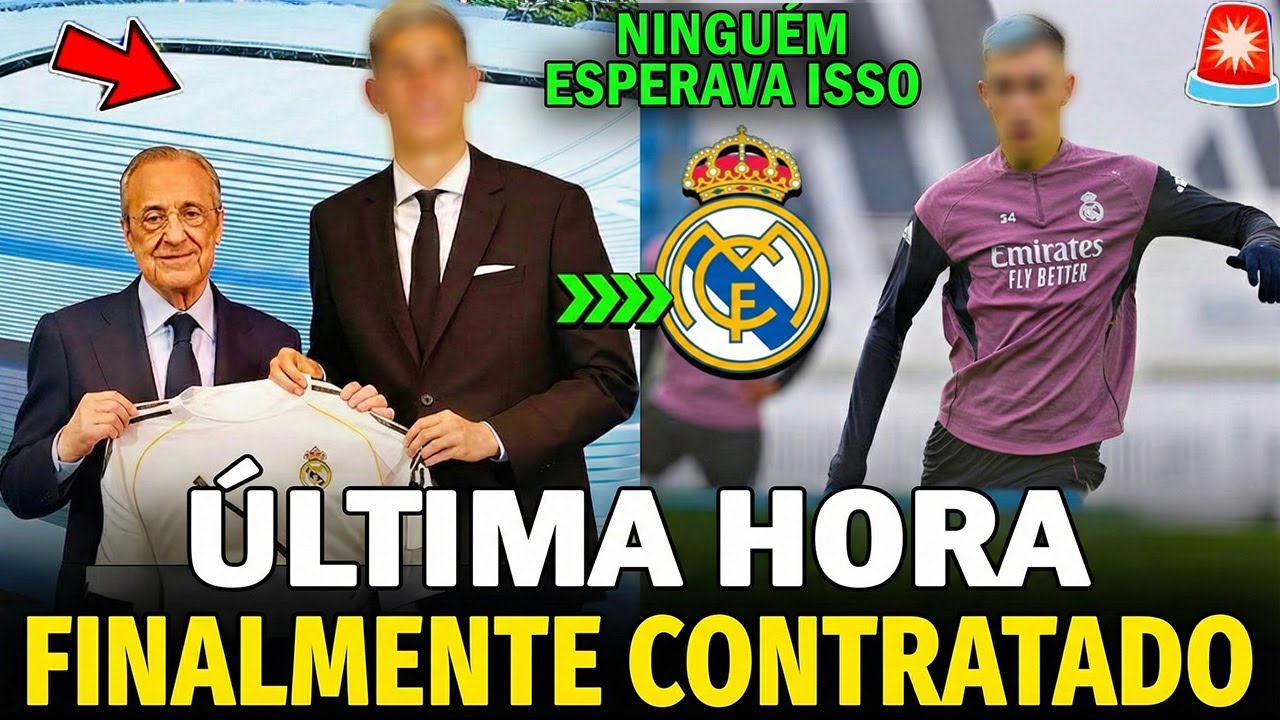 🚨BOMBA! O REAL MADRID FECHOU UMA CONTRATAÇÃO INESPERADA! JÁ ESTÁ EM MADRI! NOTÍCIAS DO REAL MADRID!