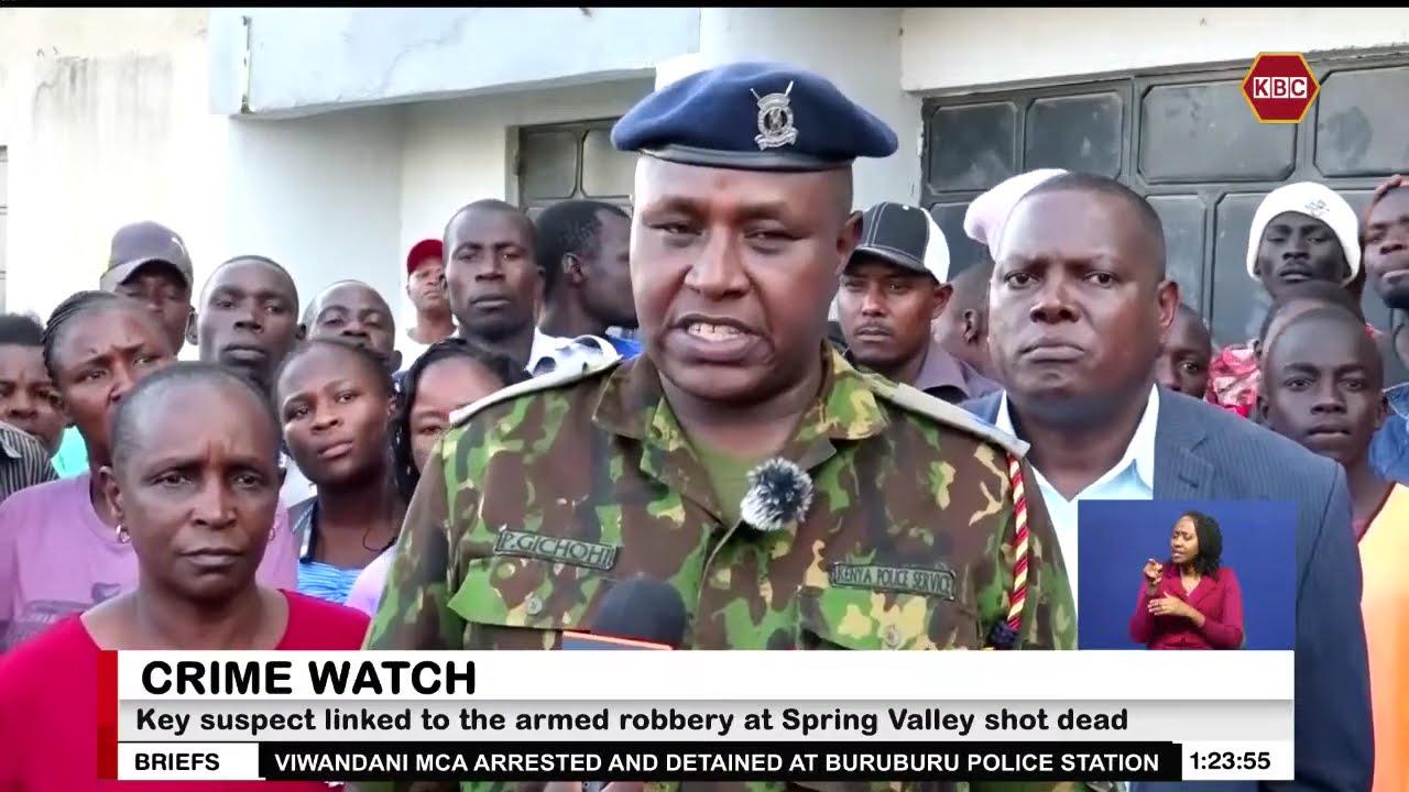 Suspect linked to the armed robbery at a restaurant in Nairobi shot dead