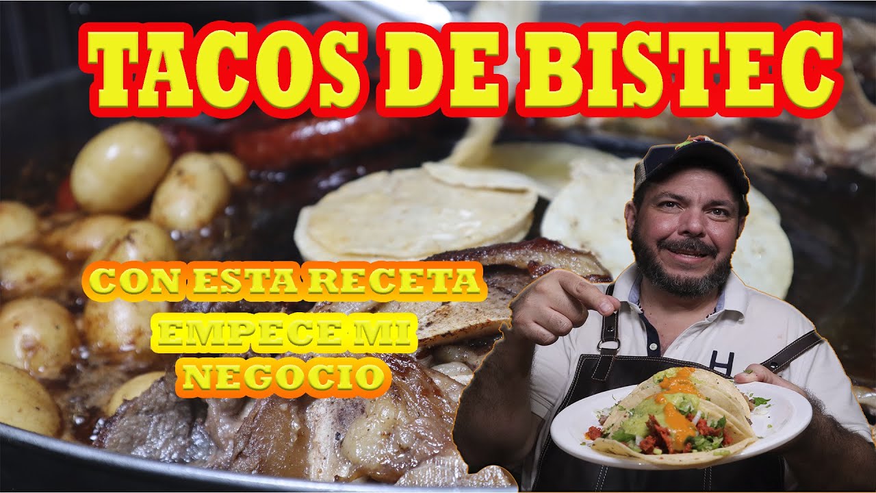 TACOS DE BISTEC COMO LOS DEL PUESTO DE LA ESQUINA l La Vaquita