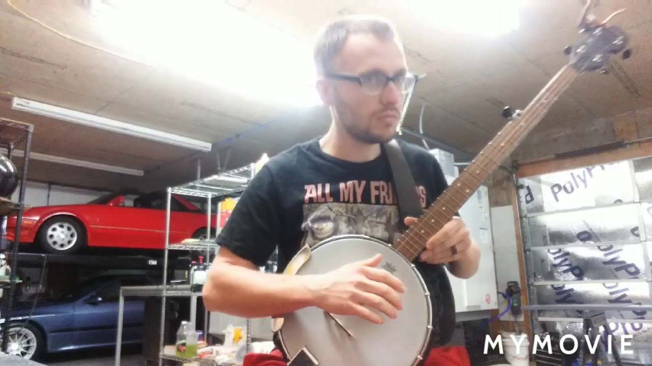 Steel vs Nylon/Nylgut Strings Gold Tone AC-1 Clawhammer banjo