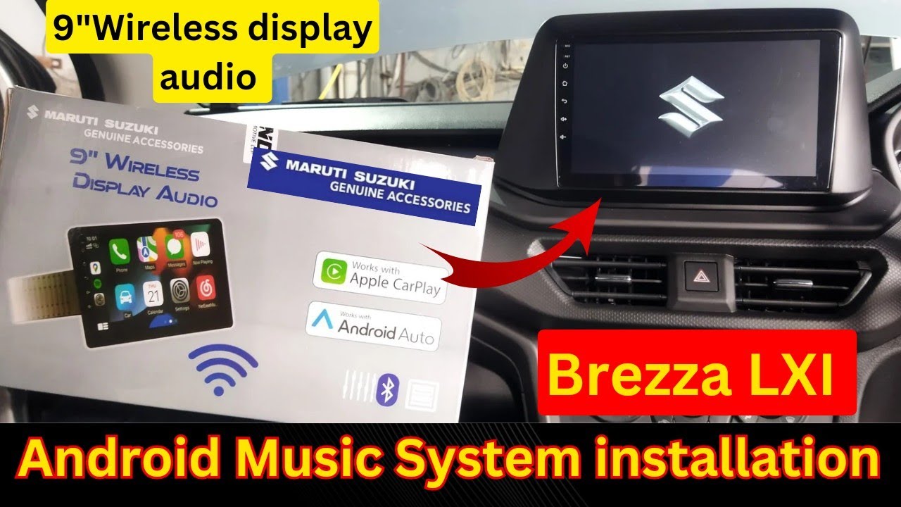 Brezza Ixi music system installation | Maruti suzuki android system installation✅brezza base model |