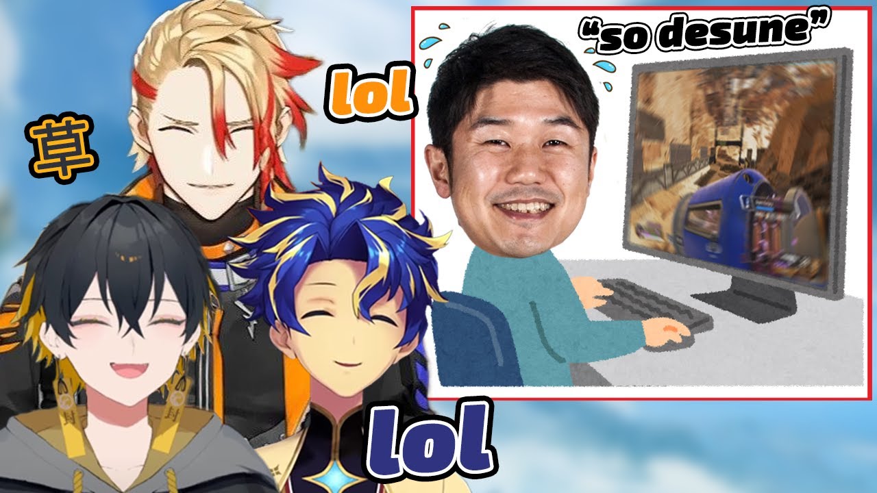 Astel, Fuma, and Axel imagine if Yagoo do Apex Livestream ǀ Holostars