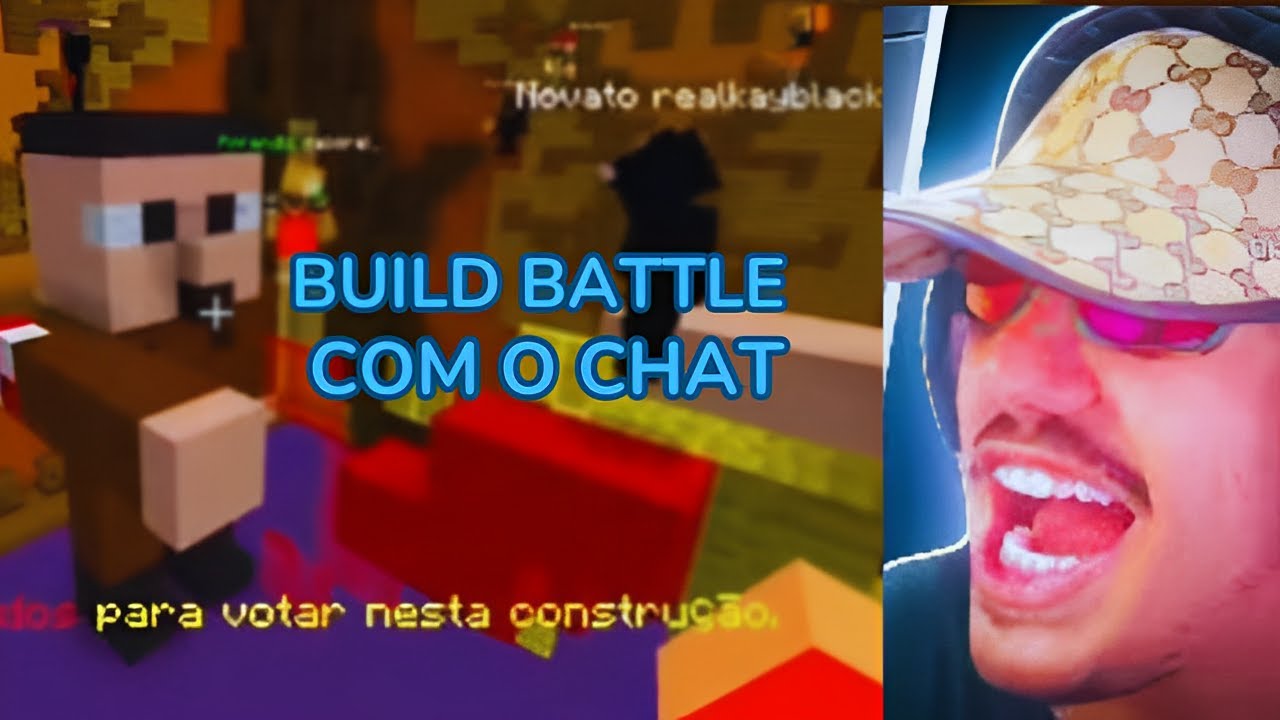 SNOPEY É O PIOR CONSTRUTOR DO MINECRAFT - SNOPEY JOGANDO BUILD BATTLE COM O CHAT