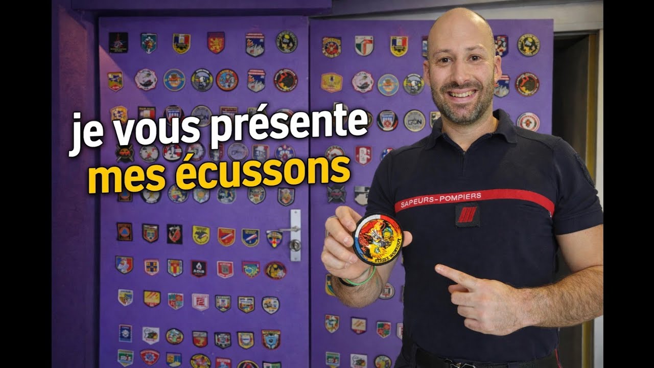 Je vous présente mes écussons de pompier