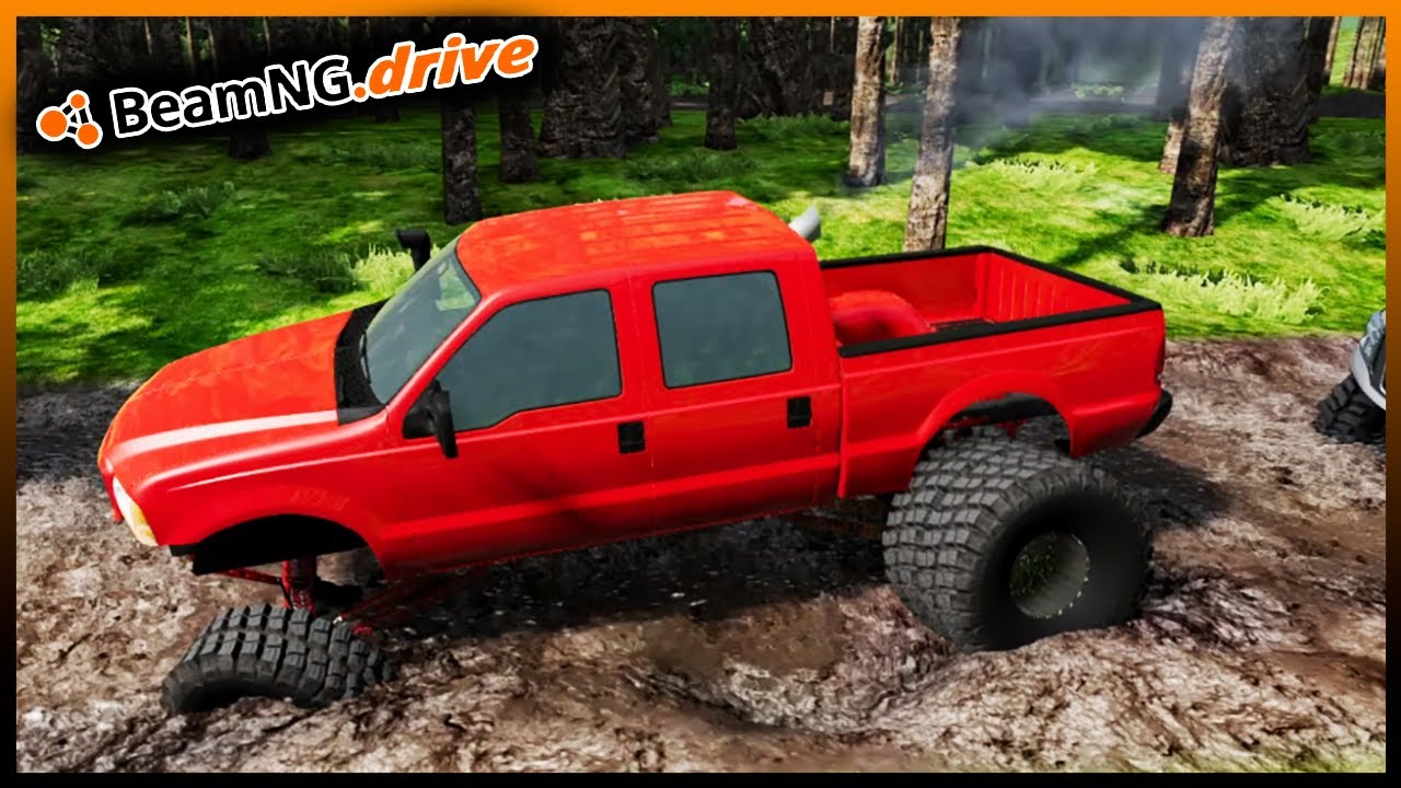 BeamNG.drive MP — МОЩНЫЙ ХОД В ГЛУБОКИХ ГРЯЗЕВЫХ ЯМАХ! (СЛЕДУЙ ЗА ЛИДЕРОМ!)