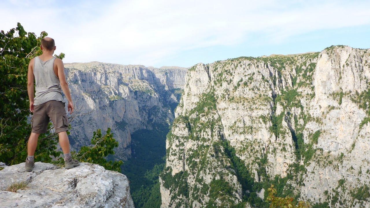 Taking a break at the Vikos Canyon in Greece!