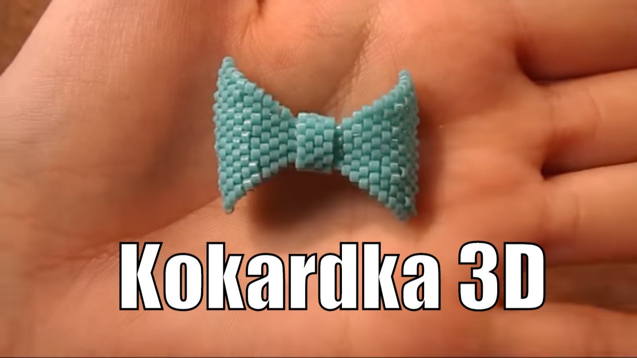 Kokardka z koralików TOHO wypleciona ściegiem PEYOTE! ★ TUTORIAL BEADING ★