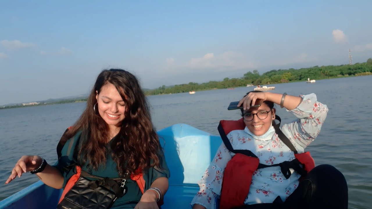 Boating at Sukhna lake Chandigarh | India | First time boating experience with office colleagues 😀