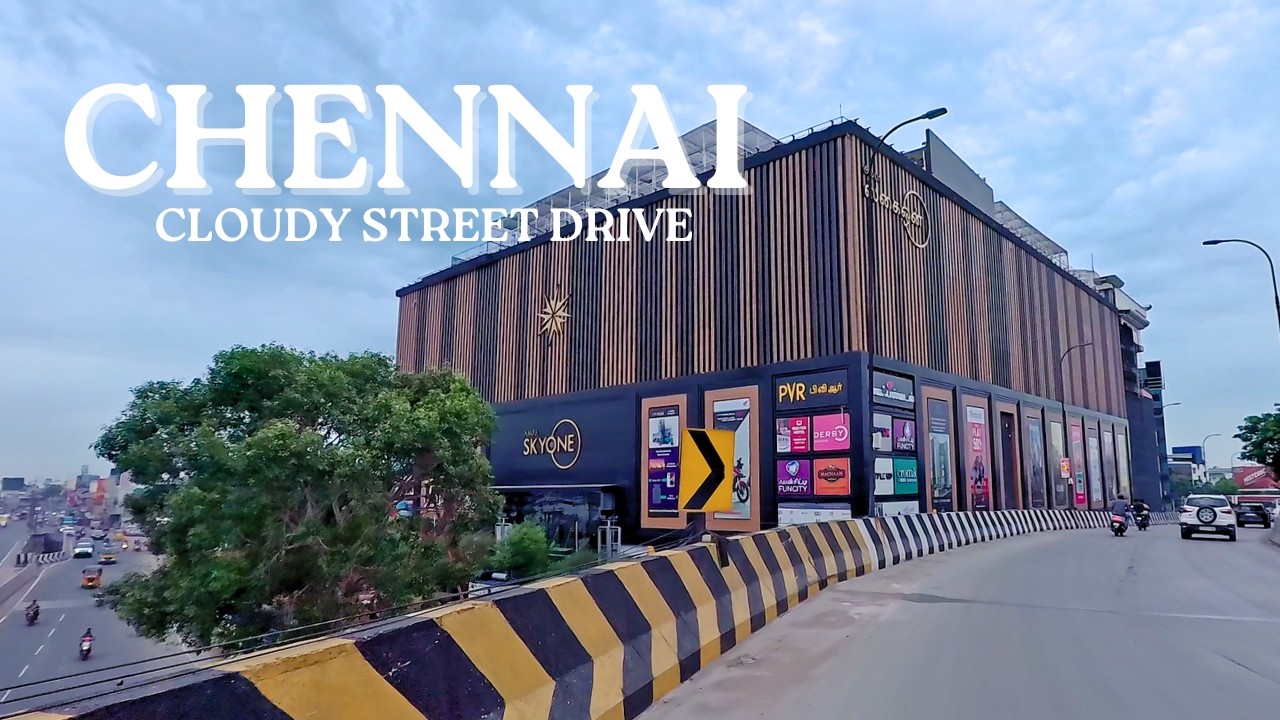 Chennai Cloudy Drive | Choolaimedu Streets [4K]