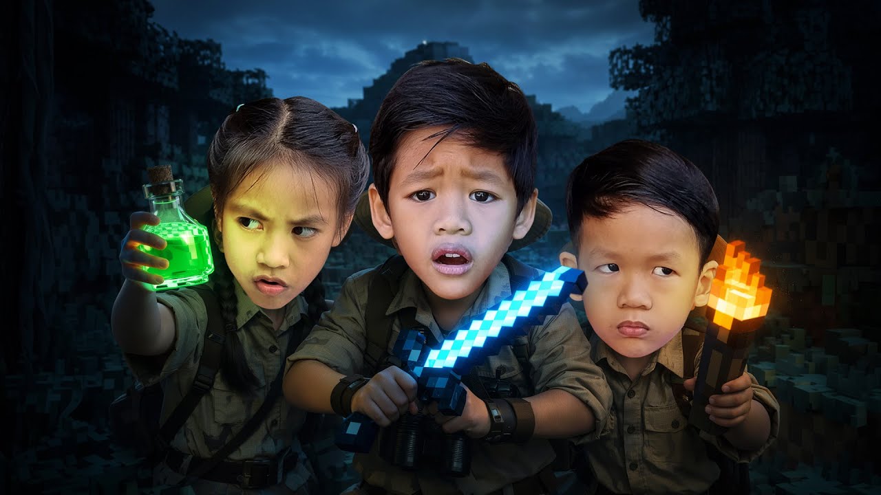ดาบมายคราฟท์เรืองแสง ขวดน้ำยามายคราฟท์ คบเพลิงมายคราฟท์ I หนูดีมาแล้วจ้า