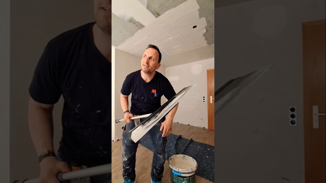 Oh wow...a smooth ceiling, please 😎🫵 #craftsmanship #construction #hack #shorts #diy #hack #youtu...