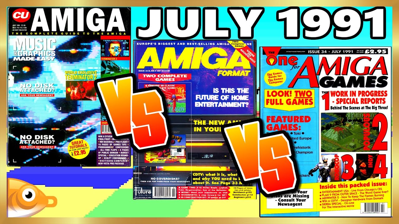 Cover Disk Face Off - July 1991 | CU Amiga, Amiga Format, One For Amiga