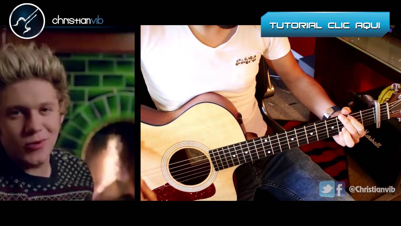 Night Changes ONE DIRECTION Acoustic Cover Guitar Tutorial Demo Christianvib