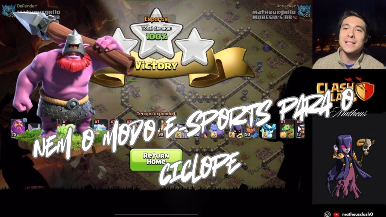 NEM O MODO E-SPORTS PARA O CICLOPE